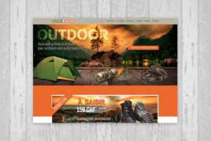 E-shop de magasin de surplus militaire, matériel de camping, etc...