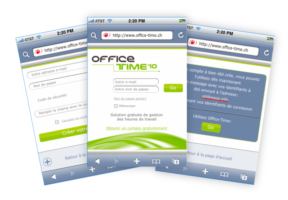 Interface d'une application