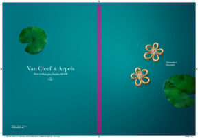 Van Cleef & Arpels double page et gouttiere