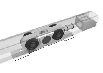 Rail coulissant vue 3